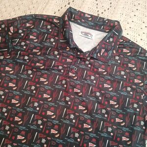 Arizona Diamondbacks AOP Fathers Game Day Promo Polo Mens XL Novelty‎ Funny MLB
